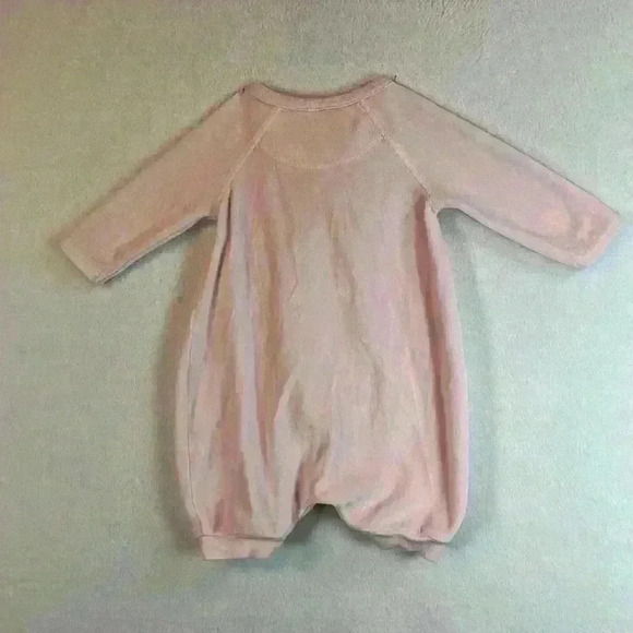 Lot of 2 Nordstrom Baby / Wonder Nation Sleepers Pink 3m and 3-6m Adorable - Picture 2 of 8